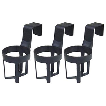 Imagem de Dioche 3 Pçs Universal Carro Caminhão Suporte de Bebida Durável Suporte de Copo Plástico para Carros e Caminhões Preto 7.5cm X 8cm
