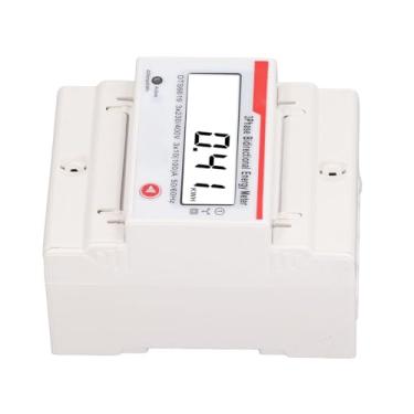Imagem de Acouto Medidor de Energia Trifásico de 4 Fios Em Trilho DIN Com Display LCD, Medição Bidirecional, Leitura Automática, Ideal para Multiuso