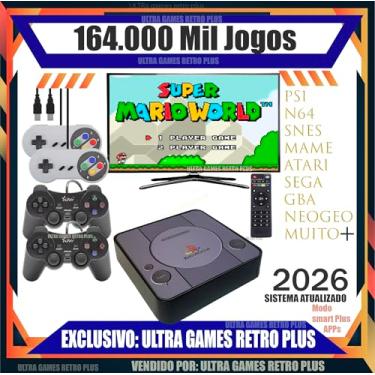 Imagem de Video Game Retro Premium + 164.000 Mil jogos + 4 Controles + Atualizado