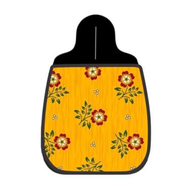 Imagem de Lixeira De Carro Organizador Lixinhocar Floral Vintage Amarelo