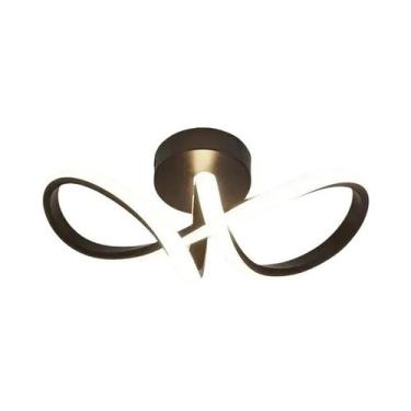 Imagem de Luz De Teto LED Moderna Preta E Branca Para Decoração Interna, Corredo