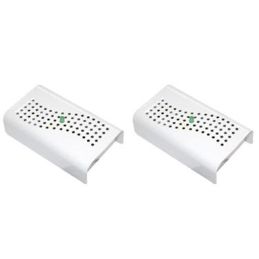 Imagem de Kit Anti Mofo 2 peças 220v Branco Eletrônico Repel Mofo Contra Bolor M