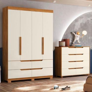 Imagem de Conjunto Infantil Guarda-roupa e Cômoda Circus - Albatroz Móveis