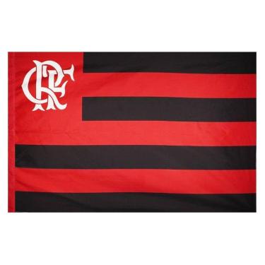 Imagem de Bandeira Torcedor do Flamengo 96 x 68 cm - 1 1/2 pano-Unissex