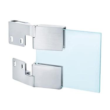 Imagem de U5GAAALPPQ9 2 peças dobradiça oculta para móveis dobradiça de vidro acessórios para porta dobradiça de ferragens para móveis