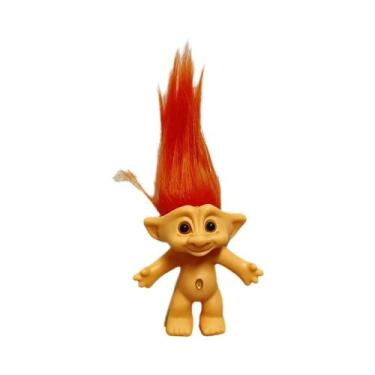 Imagem de Bonecos Vintage Coloridos De Cabelo Trolls 6 Peças Figuras De Ação De 