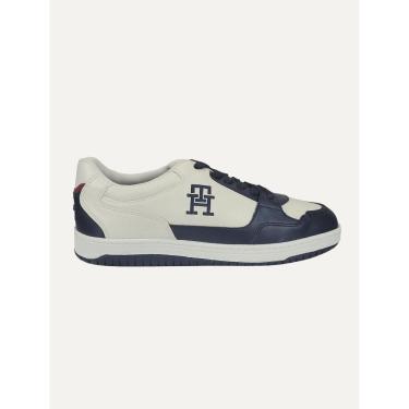 Imagem de Tênis Tommy Hilfiger Masculino Couro Basket 2C Mix Suede Azul Marinho-Masculino