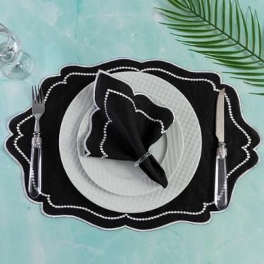 Imagem de Kit Jogo Americano Realeza Pçs Souplats Mesa De 6 Lugares Mesa Posta G