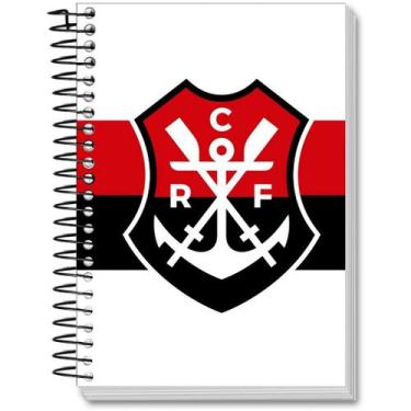 Imagem de Caderno Universitário Flamengo Capa Dura 1 Matéria 80 Folhas - - KIT, 