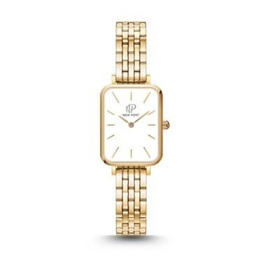Imagem de Relógio Feminino Quadrado Dourado Casual Delicado New Port