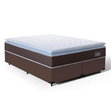 Imagem de Cama Box com Colchão de Espuma D33 Pillow Top Comfort Luxo King 193cm