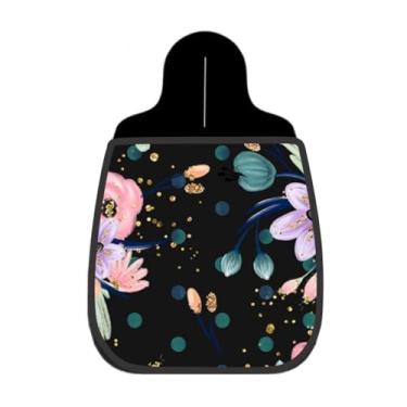 Imagem de Lixeira De Carro Organizador Lixinhocar Floral Noturno Glitter