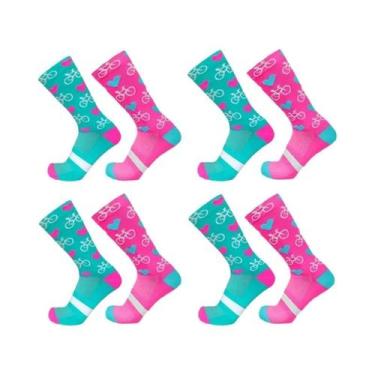 Imagem de Meias Esportivas Masculinas E Femininas, Malha Elástica De Secagem Ráp