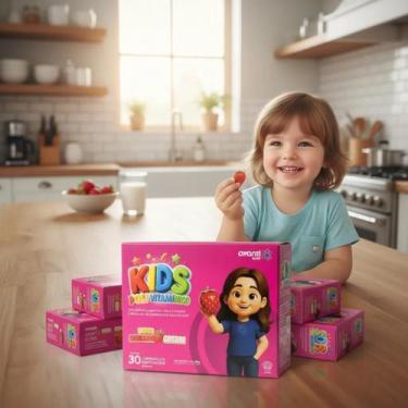 Imagem de Kit c/6 Polivitamínico Infantil Sabor Morango Cream Avanti -, kit c/ 2