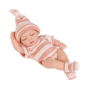 Imagem de Boneca Reborn De Vinil Macio À Prova d'Água De 20cm, Linda Mini Boneca