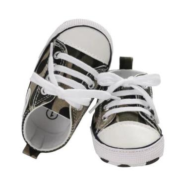 Imagem de Tênis Clássico Unissex Para Bebês Em Lona, Solas Macias Antiderrapante