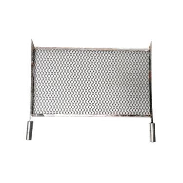 Imagem de Grelha Churrasco Inox 40x70 Tela Chapa Expandida Sem Emenda - INOX LAU