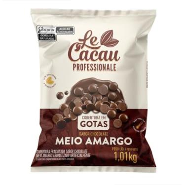 Imagem de Cobertura em Gotas Chocolate Meio Amargo Le Cacau 1,01Kg