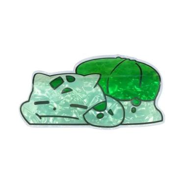 Imagem de Clipe De Cabelo Acrílico 3D Pokémon Bulbasaur Chikorita, Acessórios Cr