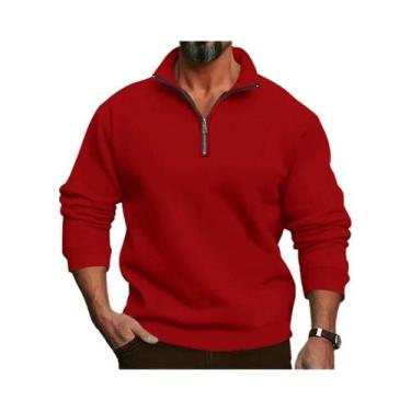 Imagem de Moletom Masculino De Outono Inverno Em Tecido Felpudo Casual De Manga 