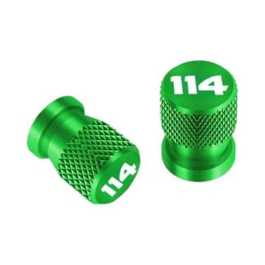 Imagem de Tampas De Válvula De Pneu CNC Para Motocicletas Harley Softail Fat Boy