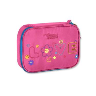 Imagem de Estojo Box Escolar Infantil Cacau Haxkar Estojo Meninas - - Clio Style