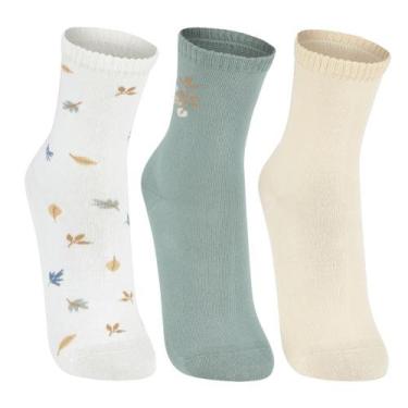 Imagem de Kit 3 Meias Cano Médio Lupo Adulto Feminino 4570-889, Sortido 0926, 34