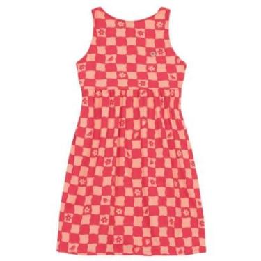 Imagem de Vestido infantil menina quadriculado Brandili -Vermelho-Feminino