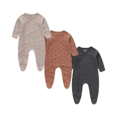 Imagem de Macacão De Manga Longa Para Bebê Menino E Menina 100% Algodão Outono I