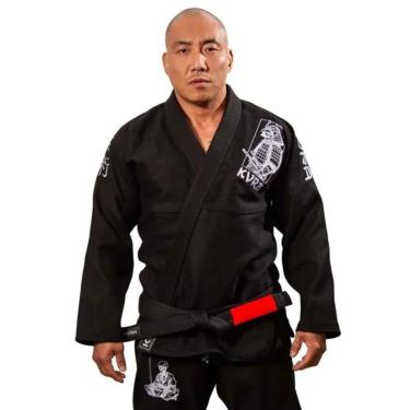 Imagem de Kimono de Jiu Jitsu KVRA Samurai Preto A1-Masculino