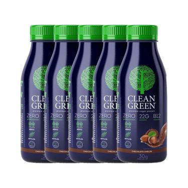 Imagem de Kit 5x Proteína Vegana Clean Green Dose Única - Cellgenix-Unissex