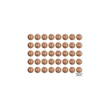 Imagem de Mini Botão Redondo 5mm - 40 unidades - We Care About, Caramelo