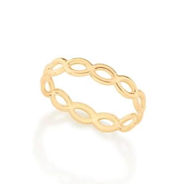 Imagem de Anel Rommanel Skinny Ring Infinitos Folheado a Ouro 512980, 20, Dourad
