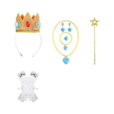 Imagem de Peruca Amarela De Princesa Longa E Ondulada Para Halloween, Fantasia D