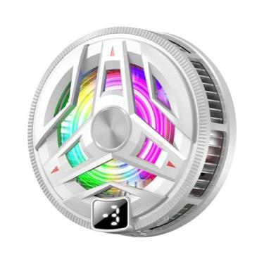 Imagem de Cooler Magnético RGB Para Celular Com Display Digital E Ventilador De 