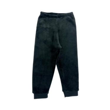 Imagem de Calça Fleece Avulsa Lisa Peluciada Infantil Bebê Quentinha - Fofotinho