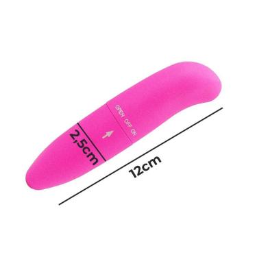 Imagem de Vibrador Pessoal Personal Estimulador Mini Ponto g em ABS 12CM X 2,5CM Rosa para Estímu...