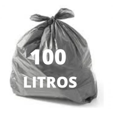 Imagem de Saco para Lixo Reciclável 100 Litros para Descarte em Lixeiras Polietileno Espessura 0,...