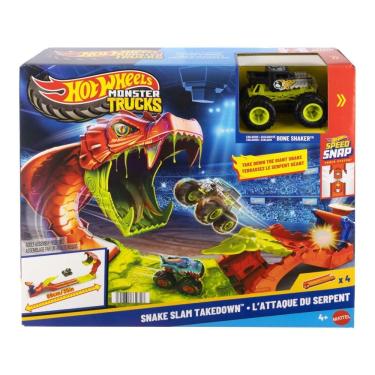 Imagem de Pista Com Carrinho Hot Wheels - Ataque Da Serpente - Monster Trucks - Mattel
