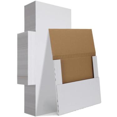 Imagem de Caixas para envio HORLIMER 25 unidades 32x32x3 cm para discos de vinil