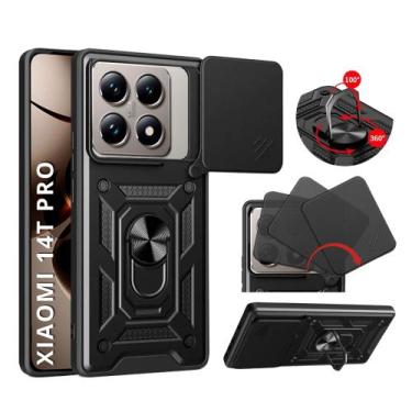 Imagem de Capa Capinha Armor Militar Xiaomi 14T Pro 5g Anti Impacto Proteção Câm