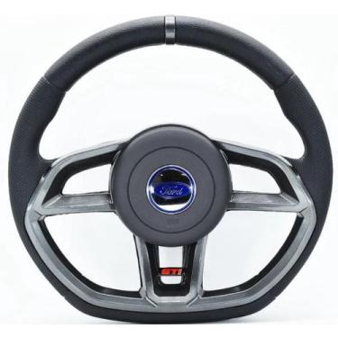 Imagem de Volante Esportivo Ford Eco Fiesta Ka Escort Cor Grafite - Fomoco