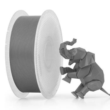 Imagem de Filamento PLA Básico Bambu Lab para Impressora 3D Cinza 1 Kg 1.75mm