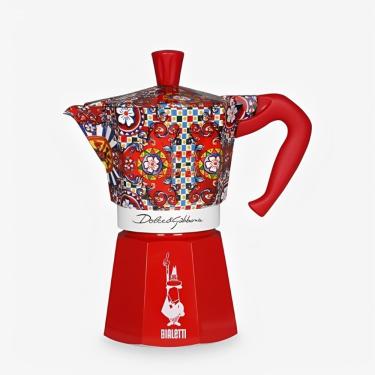Imagem de Cafeteira Italiana Moka Express Dolce & Gabbana 6 Xícaras Alumínio Edição Especial Bialetti