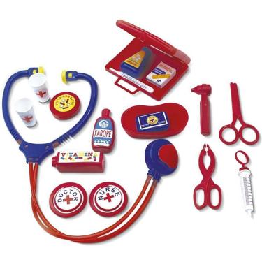 Imagem de Kit de Brinquedo Médico Medical Center com 18 Peças de Plástico Durável Pica Pau Brinquedos