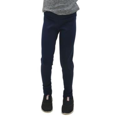 Imagem de Calça Legging Feminina Infantil Peluciada - Dicors, 06, Marinho