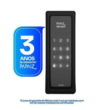 Imagem de Fechadura Digital Papaiz SL140 De Sobrepor Touch Screen
