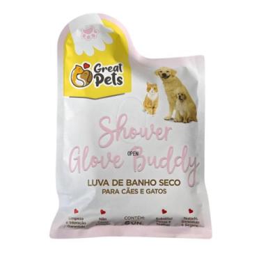 Imagem de Luva Banho Seco Shower Glove Clean Buddy Great Pets