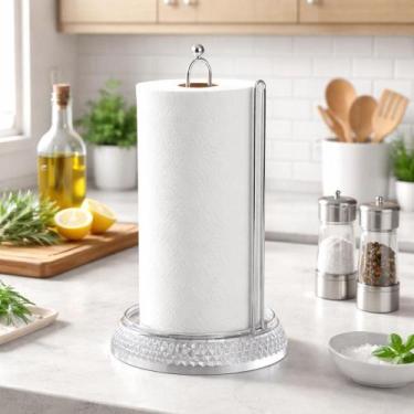 Imagem de Suporte Para Rolo Vertical Porta Papel Toalha De Mesa Diamante N337 Ni