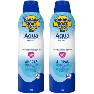 Imagem de Kit 2 Protetor Solar Banana Boat Acqua Protection Aerosol Fps 50, Aqua